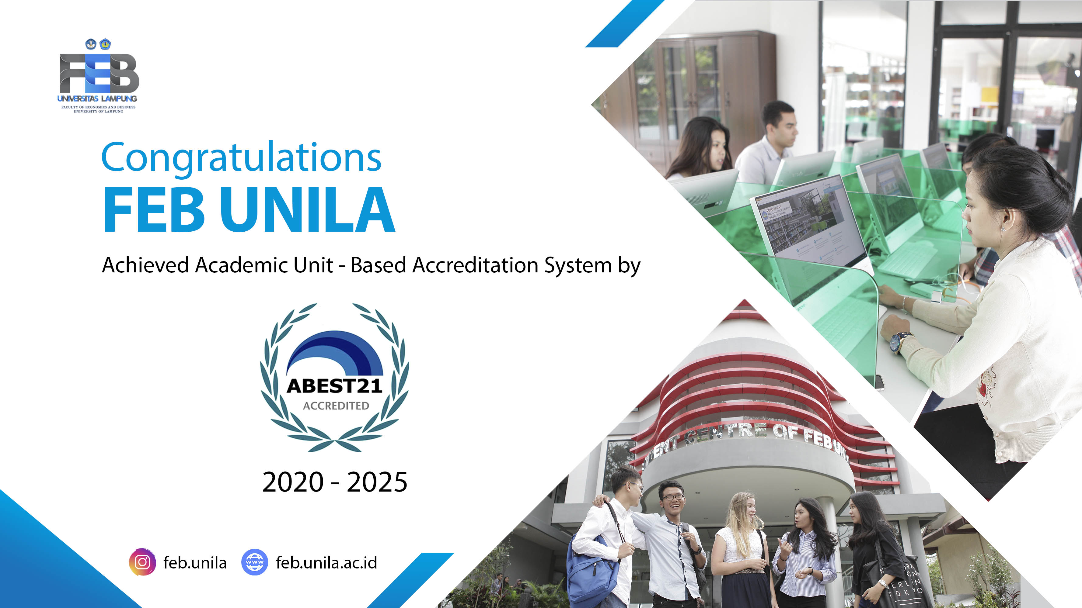 Seluruh Program Studi FEB Unila Raih Akreditasi Internasional Abest21 Seluruh Program Studi FEB Unila Raih Akreditasi Internasional Abest21